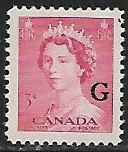 Canada # O35 - Queen Elisabeth ovpt. G - MNH.....(G4)