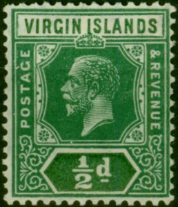 Virgin Islands 1921 1/2d Green SG80 Fine MM (2)