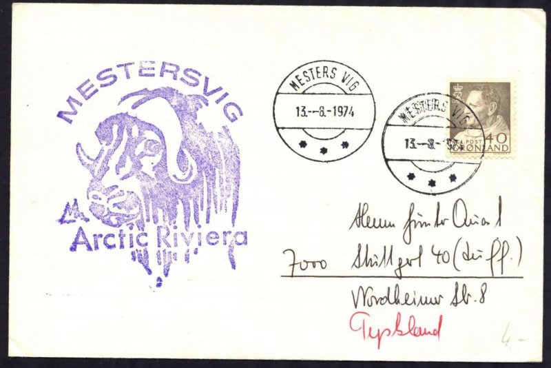 {A789} Greenland 1974 Arctic Riviera Mestersvig Cover