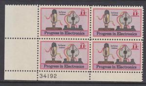 C86 Electronics Progress Plate Block MNH