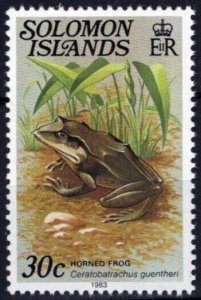 ZAYIX Solomon Islands 407 MNH Inscribed 1983 Amphibians Frogs 031023S52