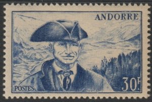 French Andorra Sc# 123 Provost 30 franc issue MLH CV $40.00