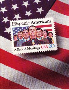 USPS 1st Day of Issue Ceremony Program #2103 Hispanic Americans 1984