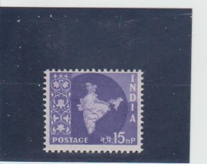 India  Scott#  283  MNH  (1958 Map of India)