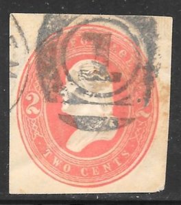 USA U231: 2c Washington, cut square, used