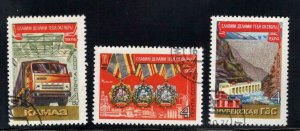 Russia Scott 4252-4254 Used stamp set