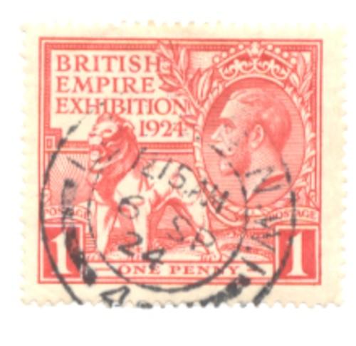 Great Britain Sc 203 1924 1d Empire Exhibition stamp used