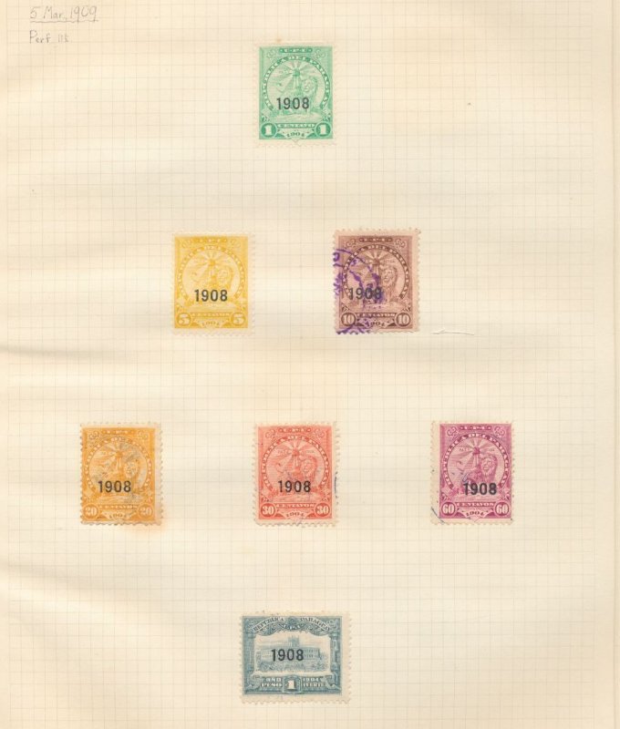 Paraguay 1907/19 M&U on 11 Pages (Apx 70+Items) BL518