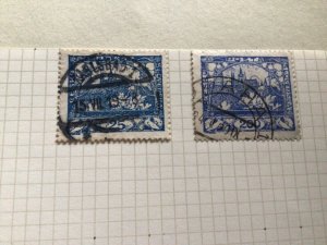 Czechoslovakia stamps on folded page  A11781