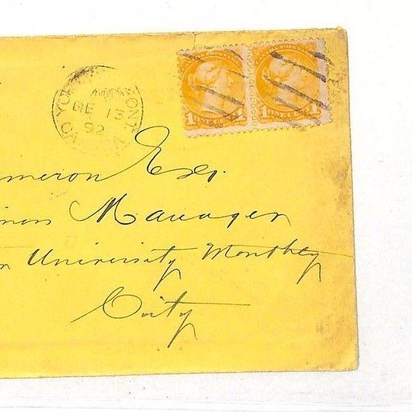 UU511 1892 Canada Toronto Cover SMALL QUEENS Franking {samwells-covers}