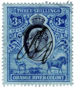 (I.B) Orange River Colony Revenue : Duty Stamp 3/-