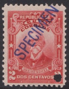 1911-13 Cuba Stamps Sc 248 Generalissimo Maximo Gomez Specimen  MNH