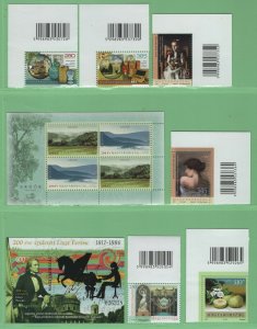 $Hungary Sc#4200-01, 4207-4216 M/NH Hungary 2011 stamp+S/S collection Cv. $41.75