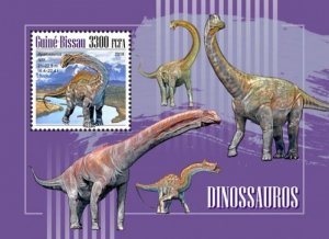 Guinea-Bissau - 2018 Dinosaurs on Stamps - Stamp Souvenir Sheet - GB18902b