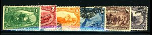 U.S. #285-290 USED MIXED CONDITION