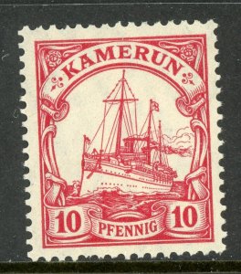 Cameroun 1905 Germany 10 pfg Yacht Ship Watermark Scott # 22 Mint E561