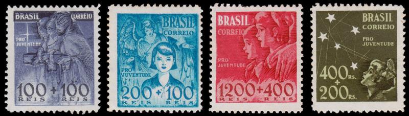 Brazil Scott B8-B11 (1939-40) Mint LH VF Complete Set, CV $12.60 B