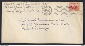 USA NAVAL 1950? SEPT 25 U.S. NAVY (AIR MAIL) > PORTLAND OREGON