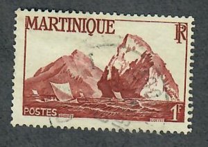 Martinique #221 used single