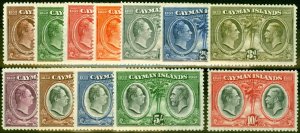 Cayman Islands 1932 Justices Set of 12 SG84-95 Fine & Fresh Lightly Mtd Mint