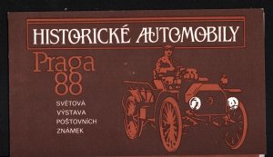 CZECHOSLOVAKIA 1988 CLASSIC CARS COMPLETE BOOKLET WIT PANE OF 5 STAMPS MNH