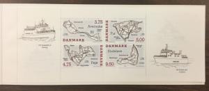 (BJ Stamps) DENMARK, #1025a COMPLETE BOOKLET issued in 1995, MNH. CV $32.50.