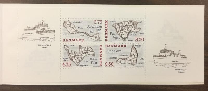 (BJ Stamps) DENMARK, #1025a COMPLETE BOOKLET issued in 1995, MNH. CV $32.50.