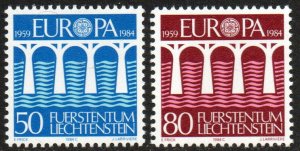 Liechtenstein Sc #779-780 MNH