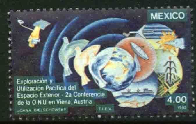 MEXICO 1284, UN Conference Peaceful uses of Outer Space. MINT, NH. VF.