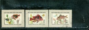 Vietnam Fishes , 3 stamps