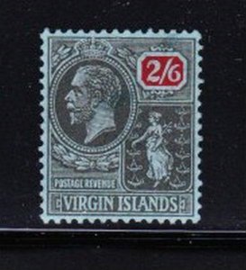 Album Treasures Virgin Islands Scott # 65 2sh6p George V Colony Seal Mint H