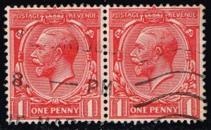 Great Britain #160 King George V; Used Pair (2.20) (4Stars)