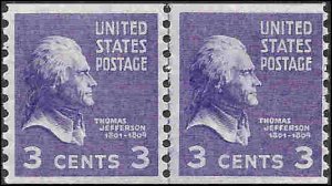 842 Mint,OG,NH... Line Pair... SCV $2.00