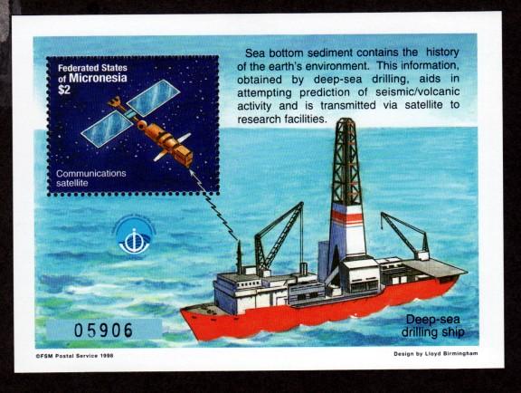 Micronesia # 296 Mint NH S/S Communications Satellite!