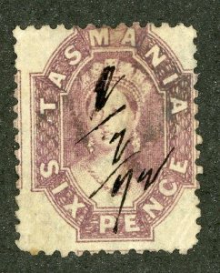 4891 BCX  1864 Tasmania Sc.# 32 used cv $47.50 ( Offers welcome )