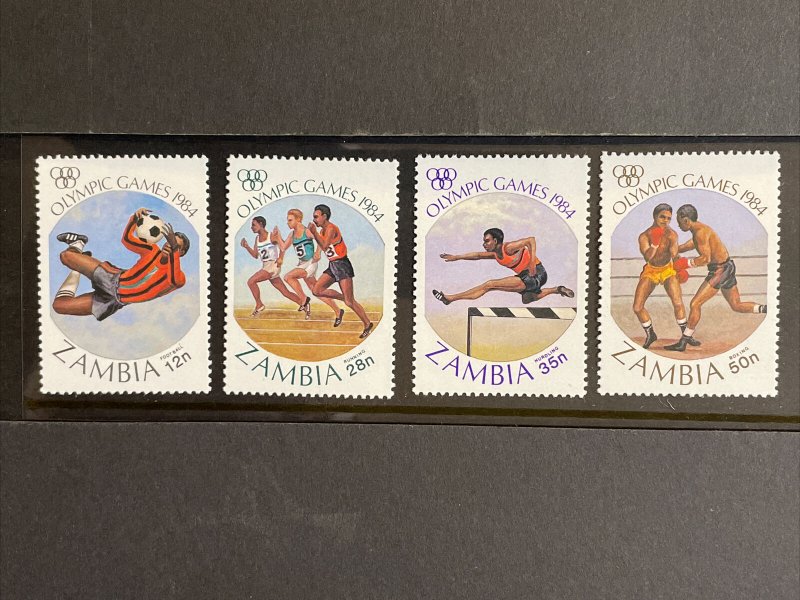 1984 Zambia MNH Stamps, Complete set Olympics Sc# 304-7