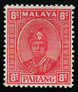 Malaya Pahang 1941 Sir Abu Bakar 8c MLH SG#36 M2209