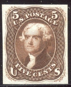 U.S. #67-E9d VF Essay - 5c Brown