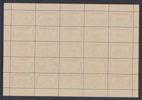 Nicaragua #695 Roosevelt Philatelist Complete VF MNH Sheet