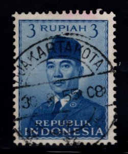 Republic of Indonesia Scott 392 Used President Sukarno stamp