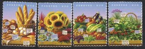 United States #4912-15 Forever (49¢) Farmers Markets (2014).  Four singles. MNH