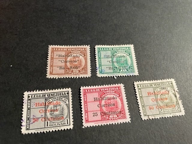 Venezuela sc 452-456 MHR+uhr comp set