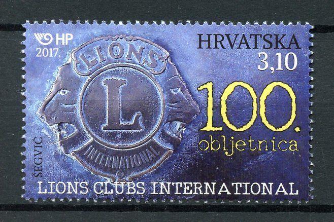 Croatia 2017 MNH Lions Club International 100 Years 1v Set Stamps