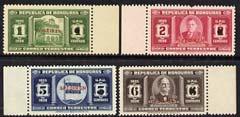 Honduras 1935 Postage set of 4 opt'd SPECIMEN (ex ABNCo A...