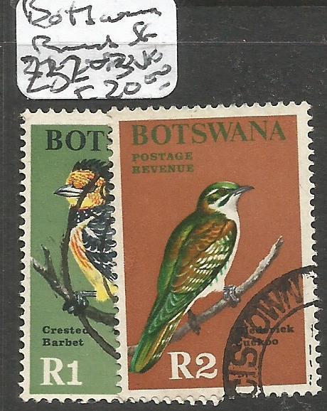 Botswana Birds SG 232-3 VFU (3cum)