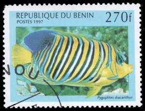 Benin #1050 Regal Angelfish; CTO