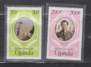 UGANDA Scott # 315-6 MNH - Royal Wedding Of Charles & Diana