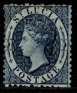 ST. LUCIA QV SG7, 4d indigo, M MINT. Cat £140.