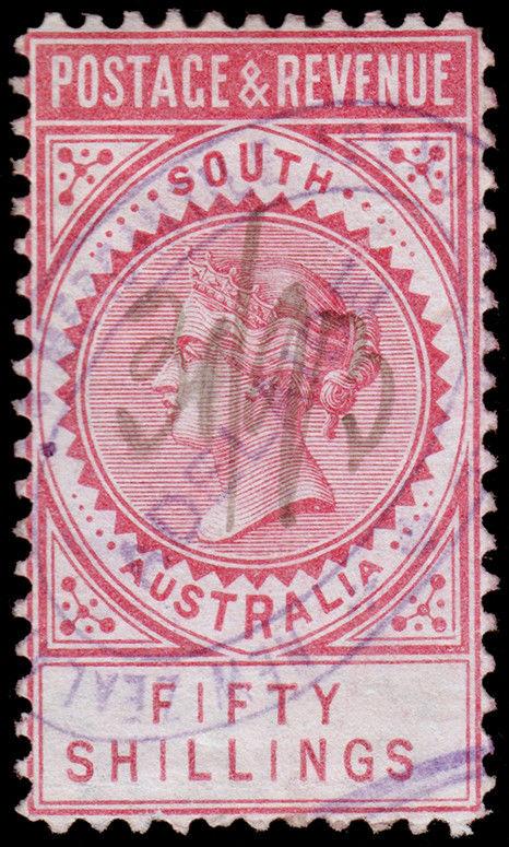 South Australia Scott 87a (1886) Used H F-VF, CV $800.00 M