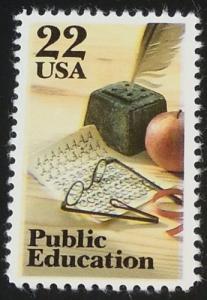 1985 22c Public Education Scott 2159 Mint NH